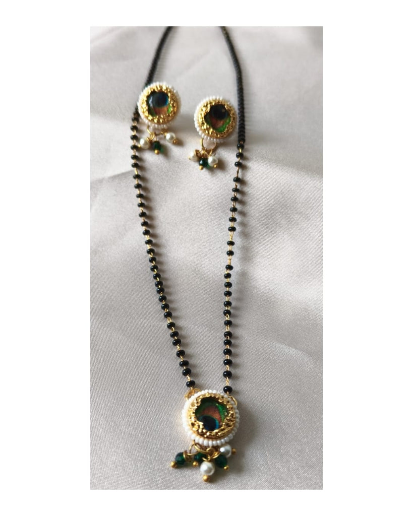 Rama Green Peacock Mangalsutra