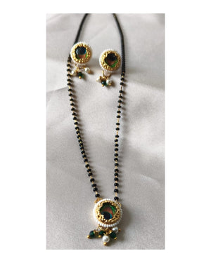Rama Green Peacock Mangalsutra