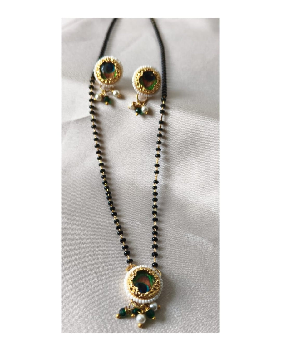 Rama Green Peacock Mangalsutra
