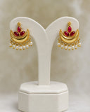 Pink Chand Bali Choker Set