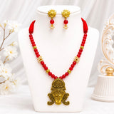 Red Glass BeadDurgaSet