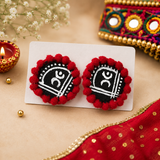Fabric earring