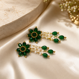 Emerald Pearl Floral Choker