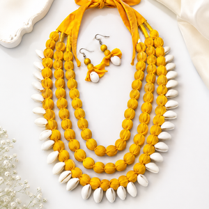 Mustard 3Layered Necklace Set