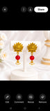 Red Glass BeadDurgaSet