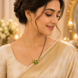 Emerald Bloom Mangalsutra
