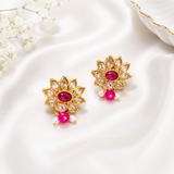 Pink Kundan choker Set