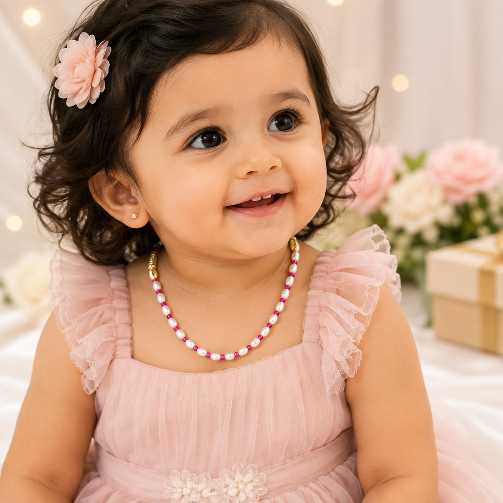 Pink Pearl  Necklace