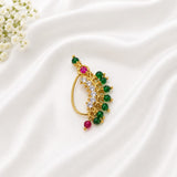 Emerald Ruby Stone Nath