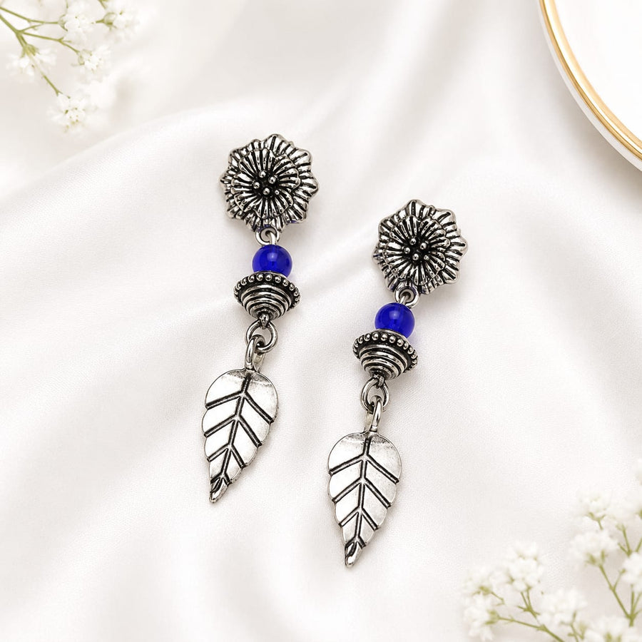Blue Beaded Oxidised   Set