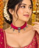 Rani Pink Thread Choker