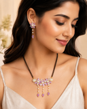 Lavender Floral Mangalsutra