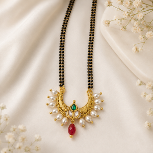 Pearl 
Green Mangalsutra