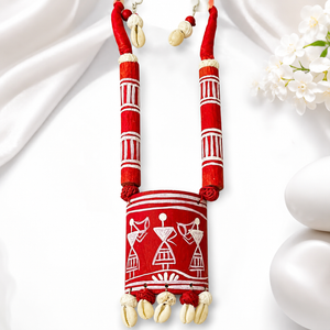 Tribal Red Pendant Necklace