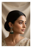 Bead Oxidised Jhumkas