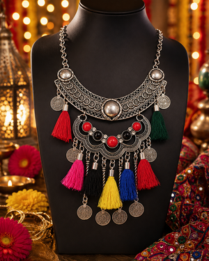 Oxidize Afghanistan Statment Necklace