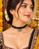 Black Thread Oxidised Choker